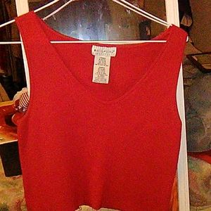 Red Crop tank